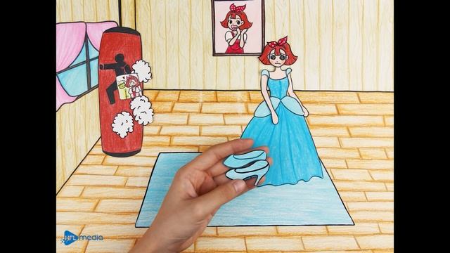 Disney Princess CINDERELLA Makeup Transformation | Stop Motion Paper | Seegi Channel смотреть онлайн