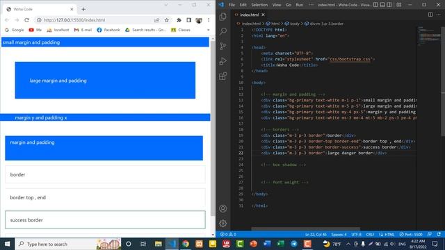 Bootstrap 5 Tutorial for Beginners 04 Margin, Padding, Border, Shadow in Bootstrap ( Kurdish ) смотреть онлайн