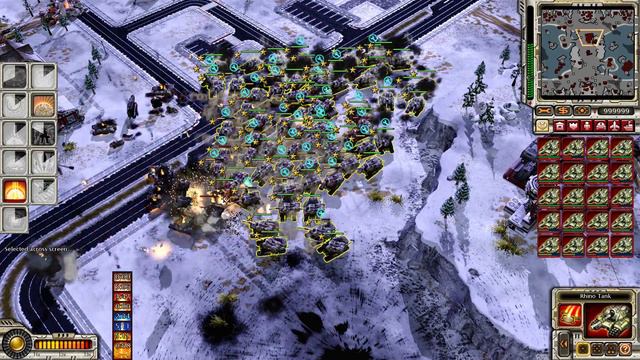 RA3 Corona Rhino tank mine deployment + armistice field. And armybreaker mecha ability on field. смотреть онлайн