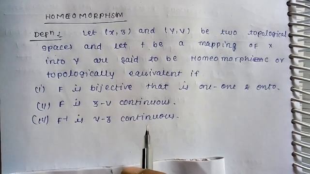 Continuity and Homeomorphism Definition , Theorem смотреть онлайн