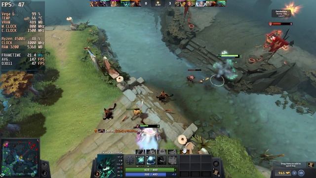 Ryzen 4500U Vega 6 - DOTA 2 - Gameplay Test - Lenovo Ideapad 5 смотреть онлайн