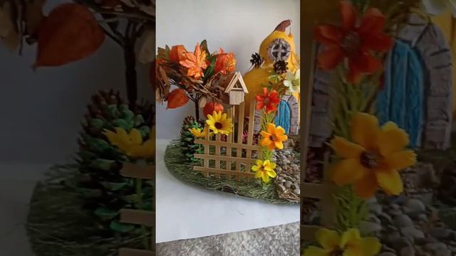 осеняя поделка в садик #осень #поделки #поделкиизприродногоматериала смотреть онлайн