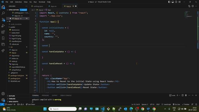 How to Reset to the initial State using React hooks смотреть онлайн
