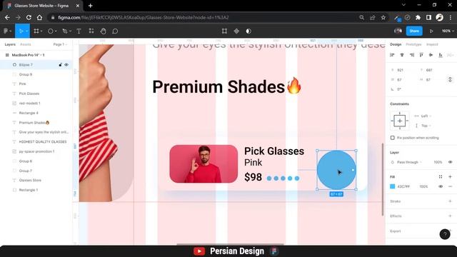 Figma Design | Web Design - Glasses Shop Website смотреть онлайн