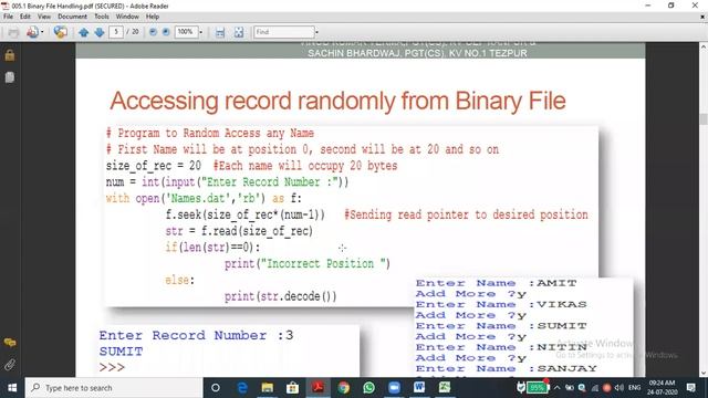 FILE HANDLING BIN 2 - NCERT AND COMMERCE смотреть онлайн