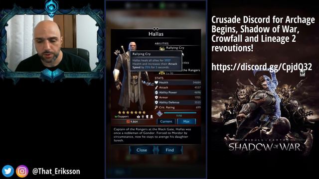 Shadow of War Mobile - Support Class Review смотреть онлайн