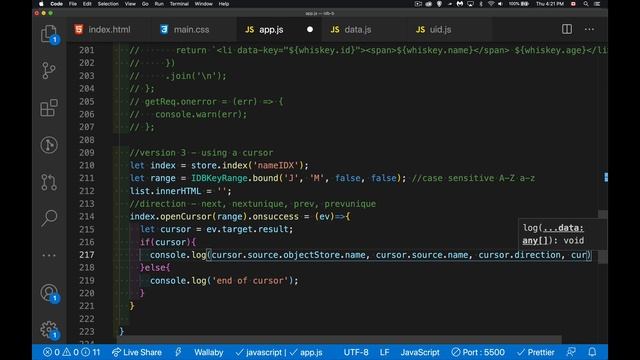 IndexedDB Part 8 - Using Cursors смотреть онлайн