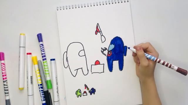 Как нарисовать Амонг Ас | How to draw Among US смотреть онлайн