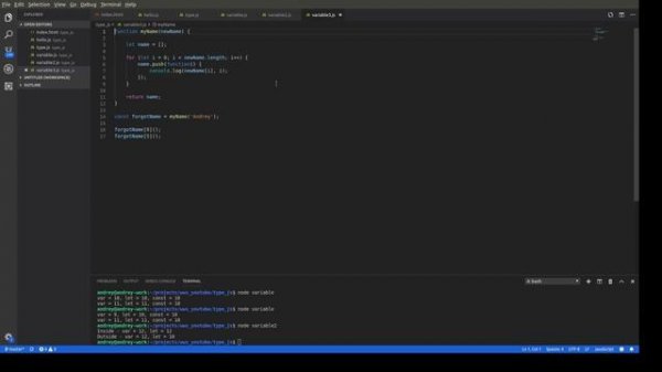 Вывод первых js-скриптов в консоль. Разбираем типы данных в JavaScript, const и let.