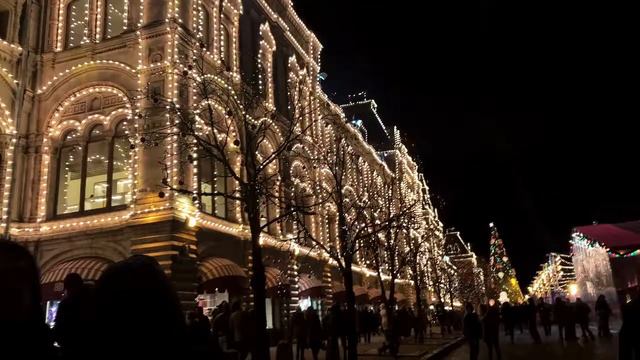 Москва, Россия, Новый год, 2018, Сказочная Красная площадь смотреть онлайн