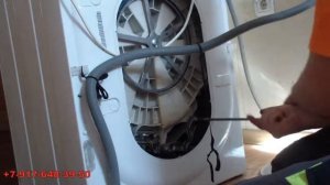 Ремонт стиральной машины Индезит не крутится барабан. Замена щеток.