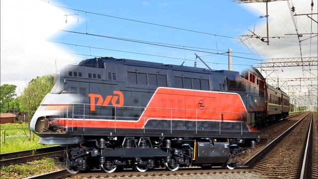 Клип про железную дорогу 2