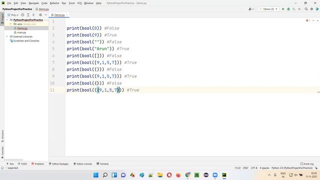 Using bool() function in python for evaluating values as True or False (Python Tutorial - Part 69) смотреть онлайн