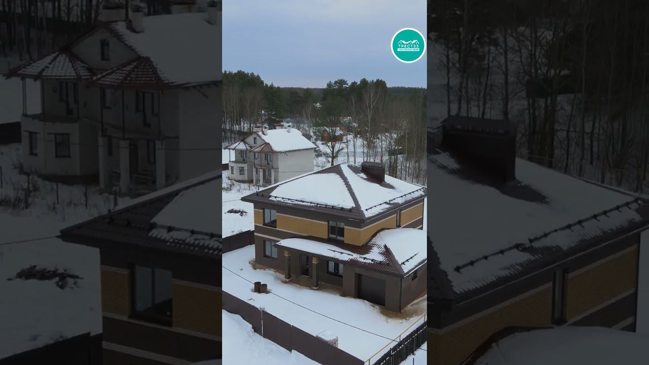 Дом из газобетонных блоков общей площадью 310 кв.м.