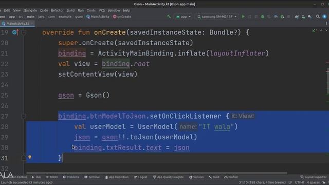 ANDROID - GSON LIBRARY || JSON PARSING || TUTORIAL IN KOTLIN смотреть онлайн