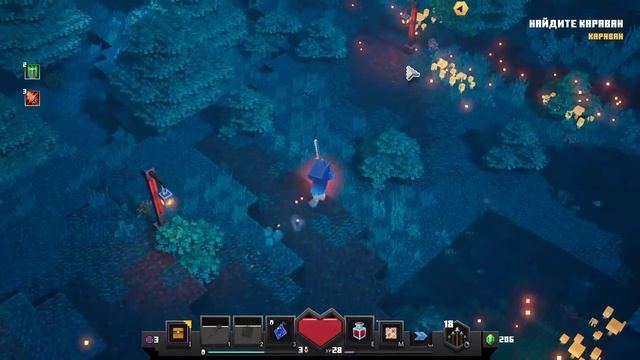 Minecraft Dungeons Gameplay - Леса Криперов на высоком уровне сложности смотреть онлайн
