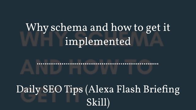 Episode 97: Why schema and how to get it implemented смотреть онлайн