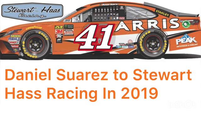 Daniel Suarez To Stewart Haas Racing In 2019 смотреть онлайн