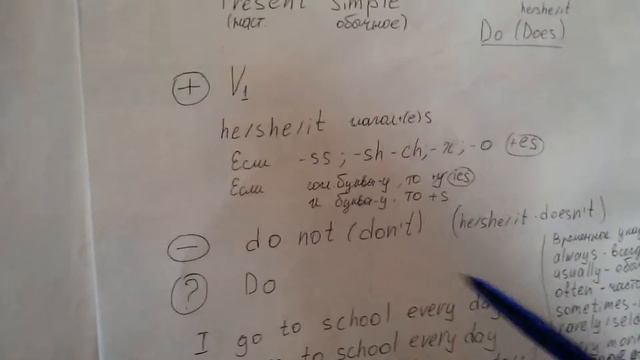 Present Simple (настоящее простое время) в Active Voice  в английском языке