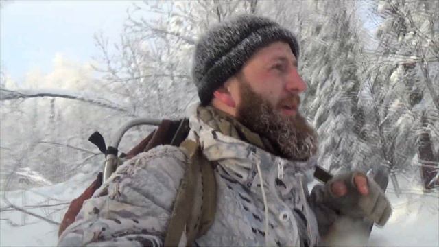 Охота на лося зимой. Ушли в четвером, остался один в тайге... смотреть онлайн