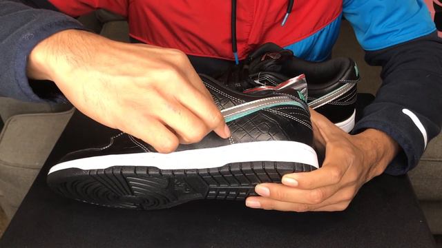 NIKE SB TIFFANY DUNK BLACK DIAMOND UNBOXING смотреть онлайн