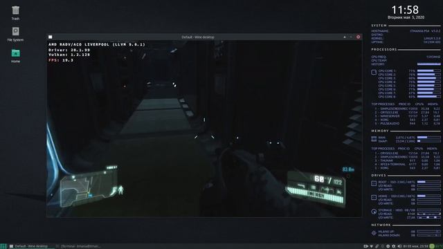 Crysis 3 On PlayStation 4. Catjaro PS4Linux.