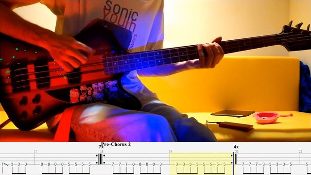 Bullet With Butterfly Wings — The Smashing Pumpkins — Bass cover with tabs (4k) смотреть онлайн
