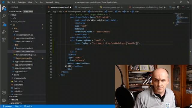 Kurs Angular - FormArray w reactiveforms #8 смотреть онлайн