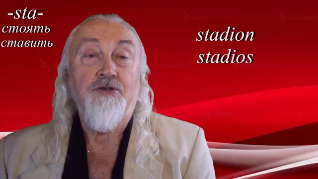 Как я учу французские слова  Стадион  Корень  Sta