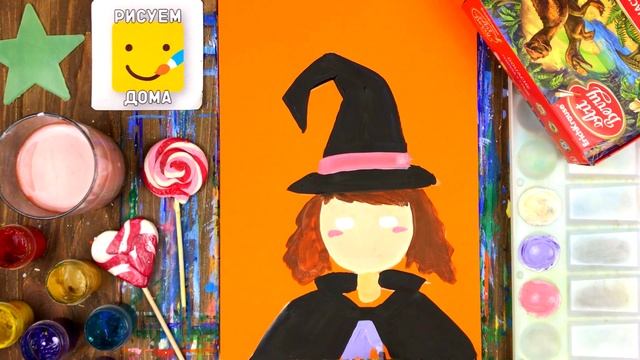 Как нарисовать ведьму/How to Draw a HALLOWEEN WITCH смотреть онлайн