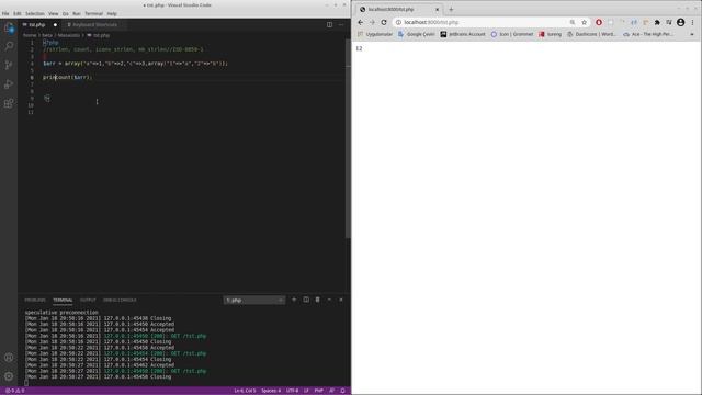 PHP mb_strlen, count, strlen смотреть онлайн