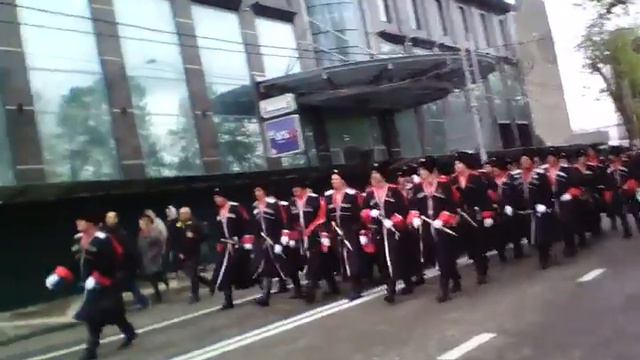 Парад в Краснодаре Казаки!