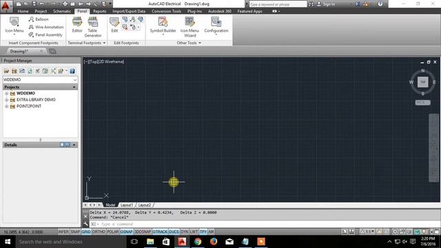 Line Command How to draw line in Autocad Electrical смотреть онлайн