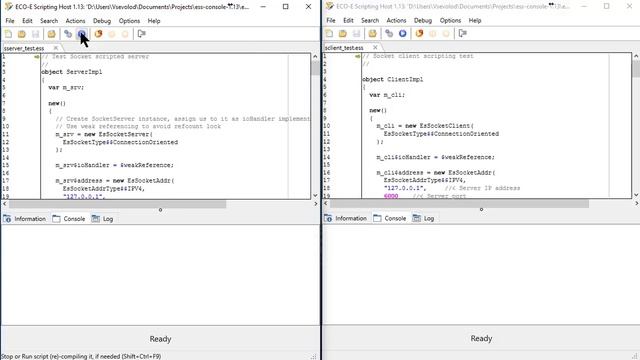 ess console socket server client test смотреть онлайн