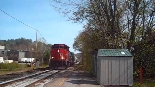 NECR Freight thru Waterbury, Vermont смотреть онлайн