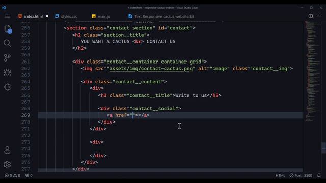 Responsive Cactus Website Design Using HTML CSS And JavaScript смотреть онлайн