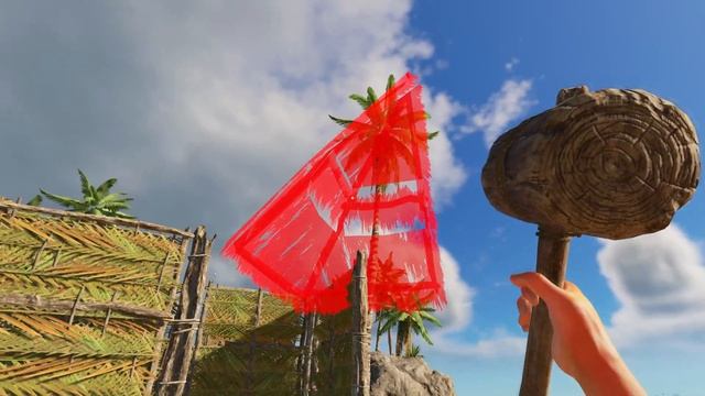 Stranded Deep - How to build a wood roof (corner part) смотреть онлайн