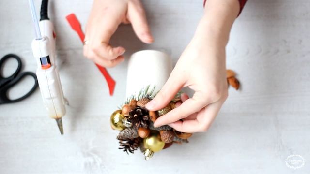 ✨DIY Новогодняя композиция своими руками. ✨Новогоднее украшение. DIY Christmas decoration Творческо смотреть онлайн