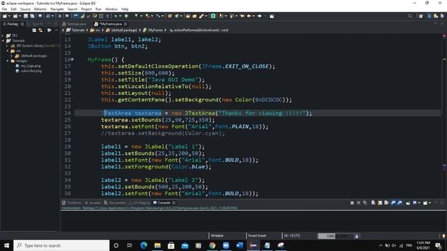 Java GUI Tutorial #39 - Word Counter App In Java GUI Using JTextArea Class, JScrollPane And linewra смотреть онлайн