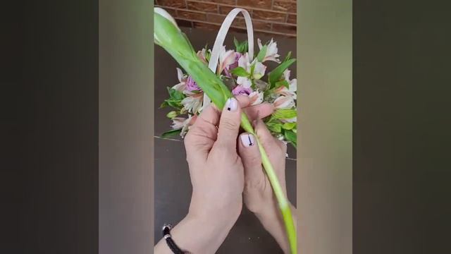 Пасхальная цветочная корзиночка Подробный мастер класс смотреть онлайн