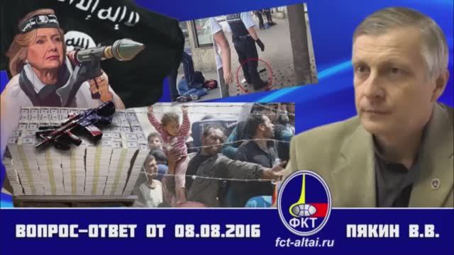 Вопрос-Ответ Пякин В. В. от 8 августа 2016 г. смотреть онлайн