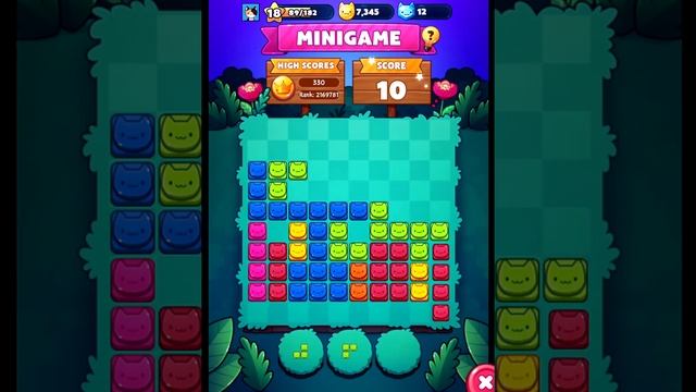 What Happens When You Collect 3 Lines At A Time? (Cat Game Blocky Cats Minigame) смотреть онлайн