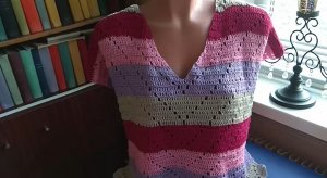 Летняя кофточка крючком