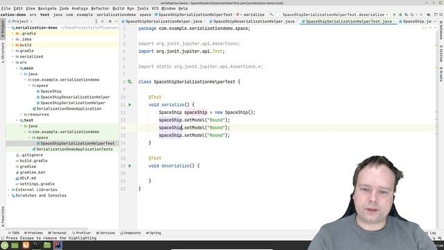 Java Serialize And Deserialize And Object смотреть онлайн