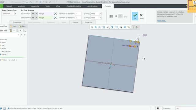 #36 Creo Part Modeling- Component Interface & Its Features смотреть онлайн