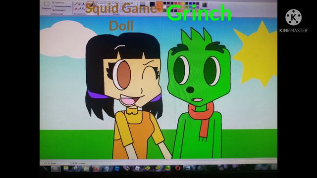 Игра в Кальмара Куклы и Гринч Музыка смотреть онлайн