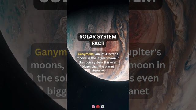 Largest moon in the solar system | #space #solarsystem #planets #jupiter #ganymede смотреть онлайн