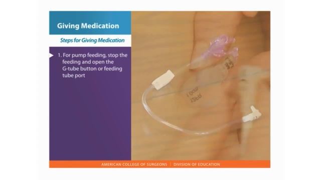 Feeding Tube Skills: Giving Medication смотреть онлайн