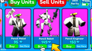 😱ШОК! ЭТО НОВЫЕ *Pencil Юниты* В Toilet Tower Defense! Пенсил Обнова в туалет товер дефенс роблокс!