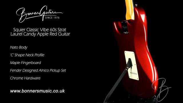 Squier Classic Vibe 60s Strat Laurel Candy Apple Red Guitar смотреть онлайн
